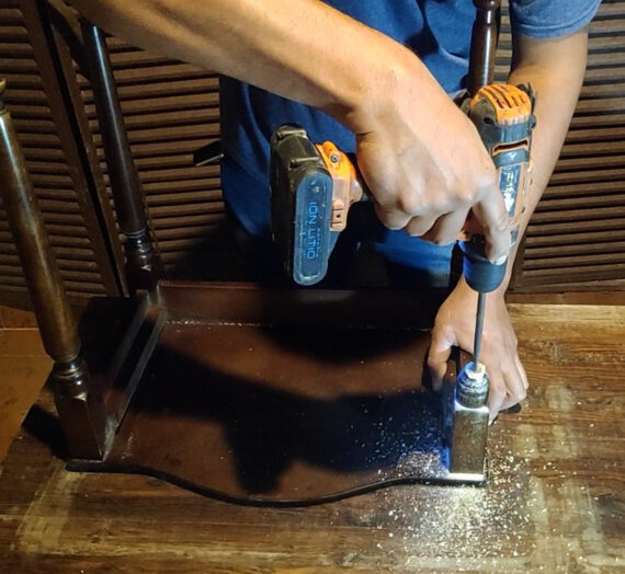 Para algunos accidentes en casa, la reparación con perno es la solución.