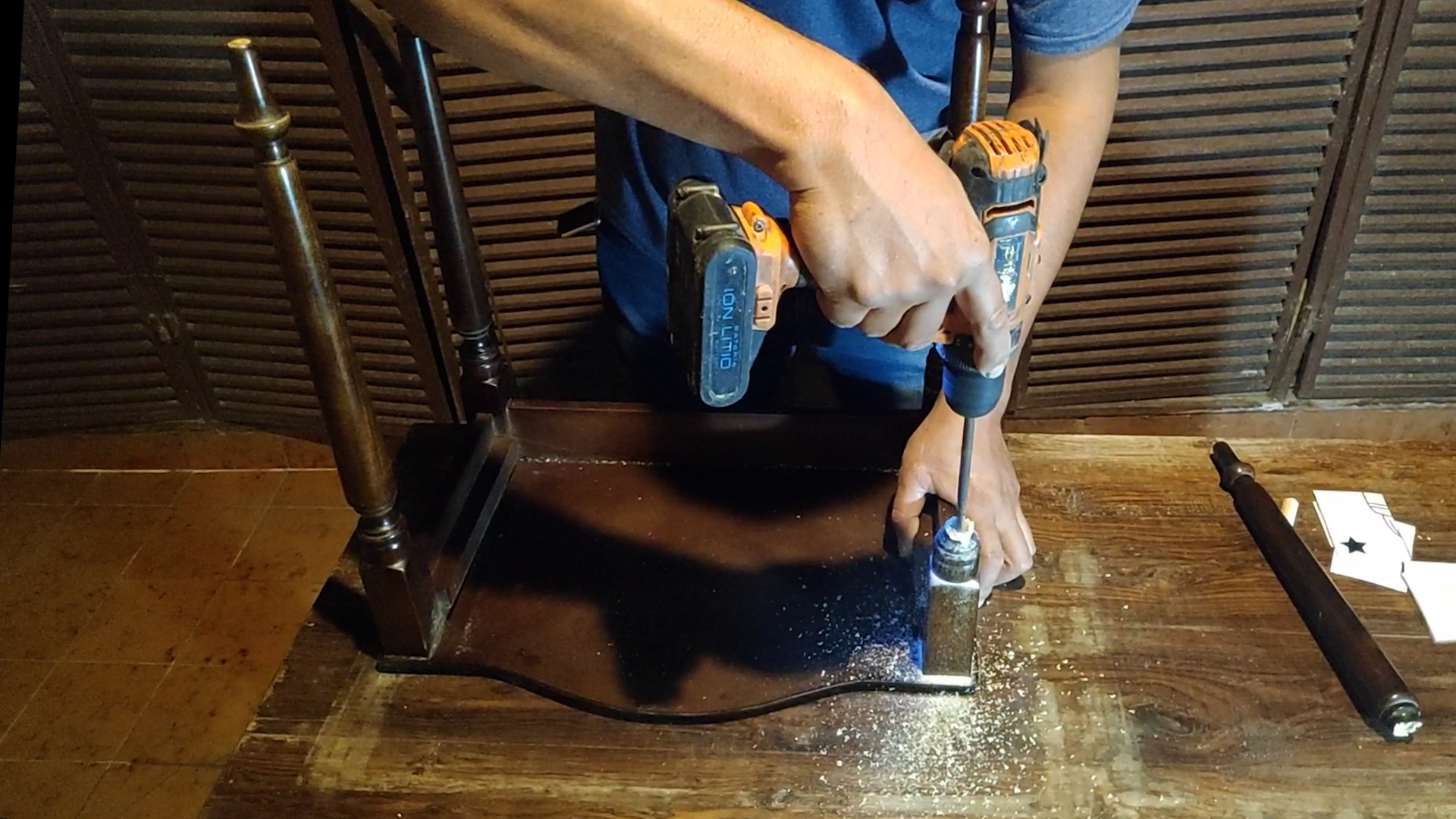 Para algunos accidentes en casa, la reparación con perno es la solución.