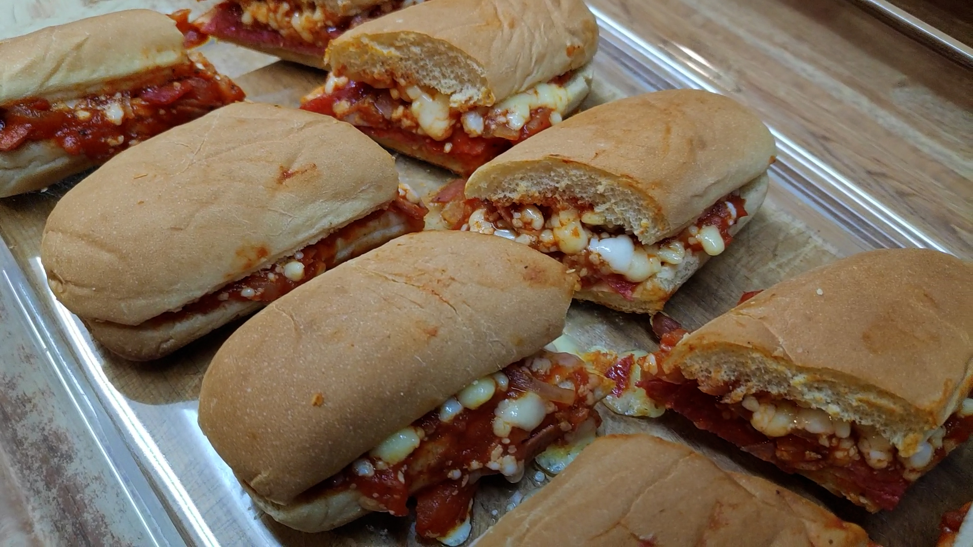 Haciendo un submarino italiano para compartir con los demás.