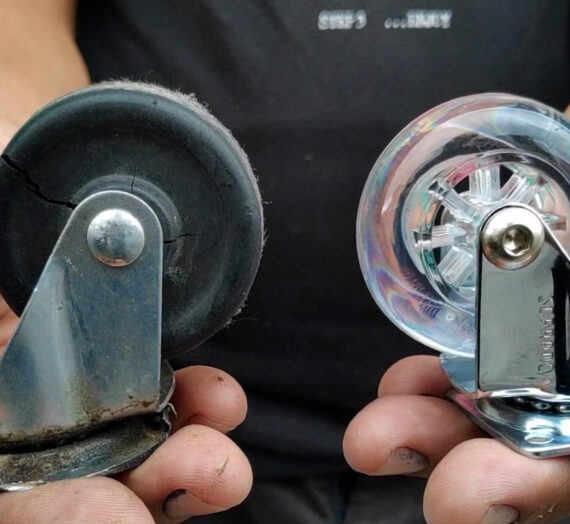 Demostración de cambio y soldadura de llantas de polímero.